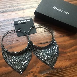 Bebe hoop earrings